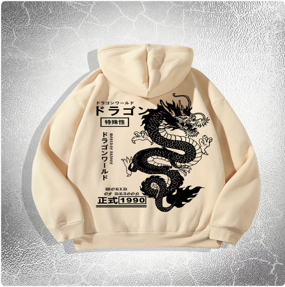 Dragon Print Hoodie