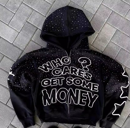 Who Cares? Get Some Money Hoodie
