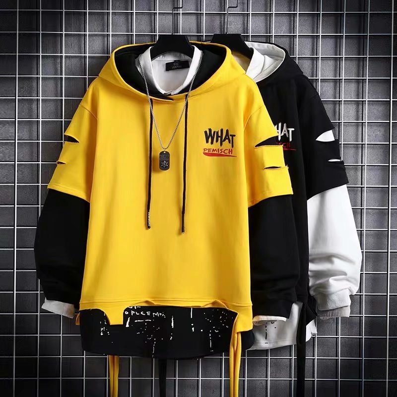 Men's Two-Tone Splice Sweater