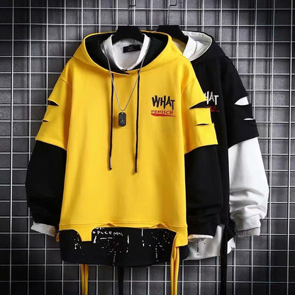 Men's Two-Tone Splice Sweater