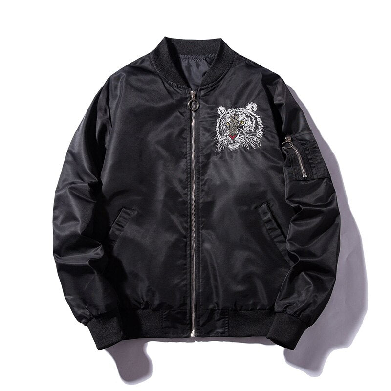 Men's High Street Embroidered MA1 Flight Jacket