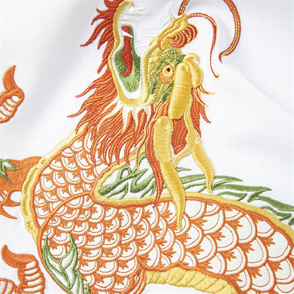 Heavy Embroidered Dragon Men's T-Shirt