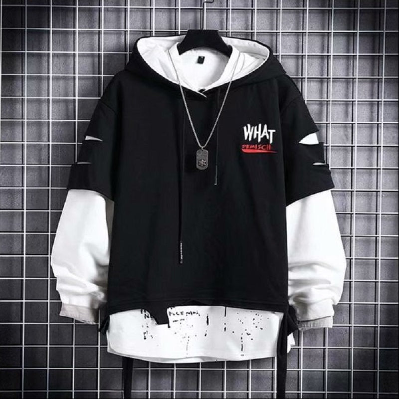 Men's Two-Tone Splice Sweater