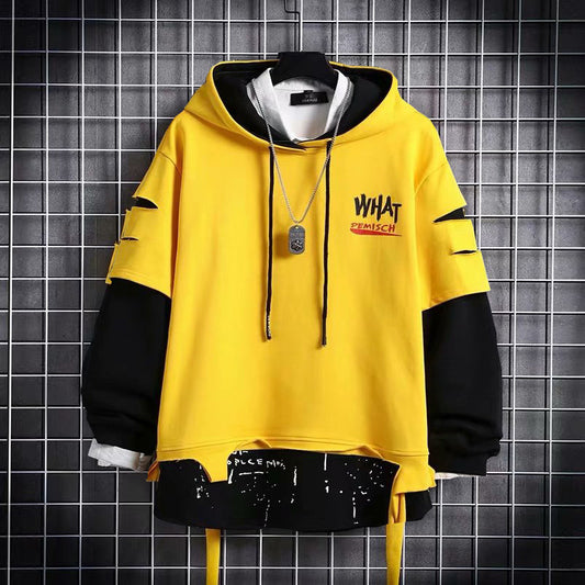 Men's Two-Tone Splice Sweater