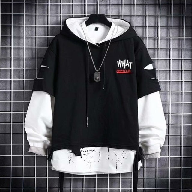 Men's Two-Tone Splice Sweater