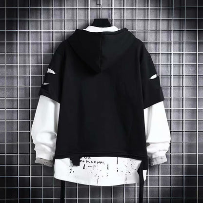 Men's Two-Tone Splice Sweater