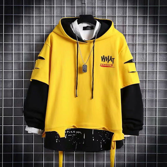 Men's Two-Tone Splice Sweater