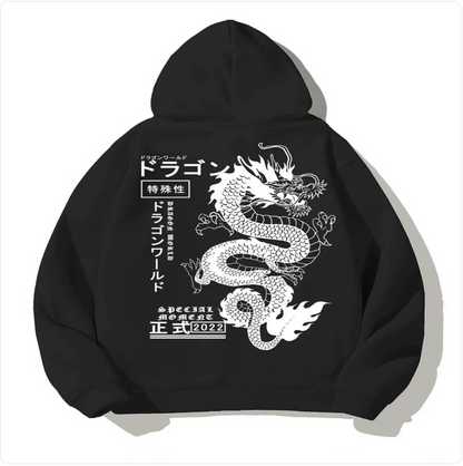 Dragon Print Hoodie