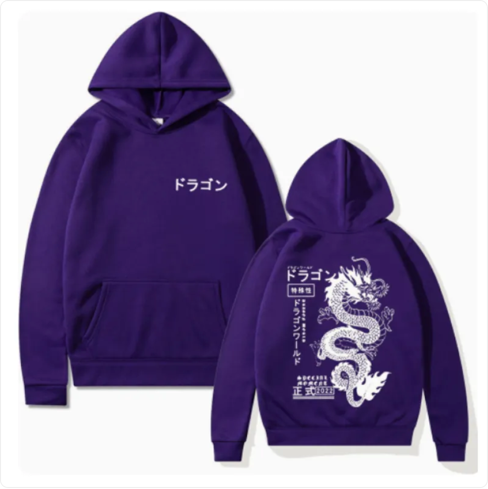 Dragon Print Hoodie