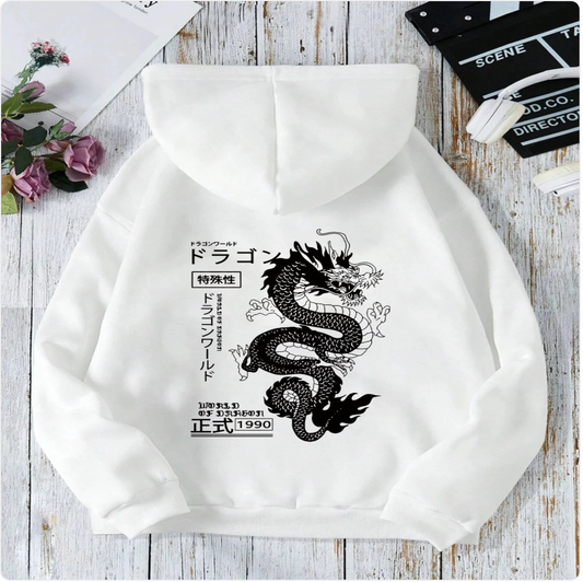 Dragon Print Hoodie