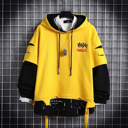 Men's Two-Tone Splice Sweater