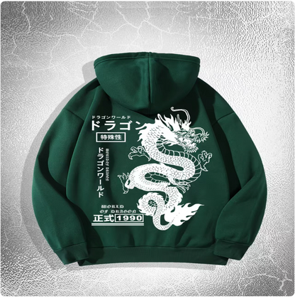 Dragon Print Hoodie